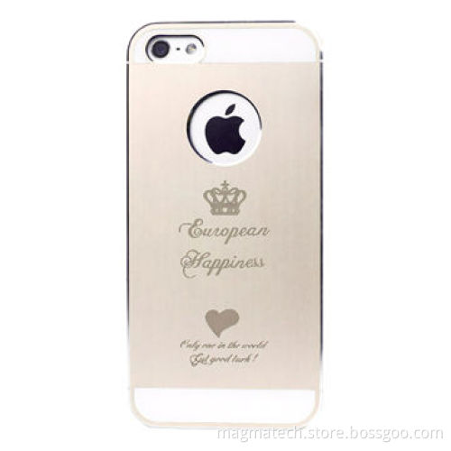Aluminum + PP case for iPhone 5/5s, attractive design, various colors are available, crown gold